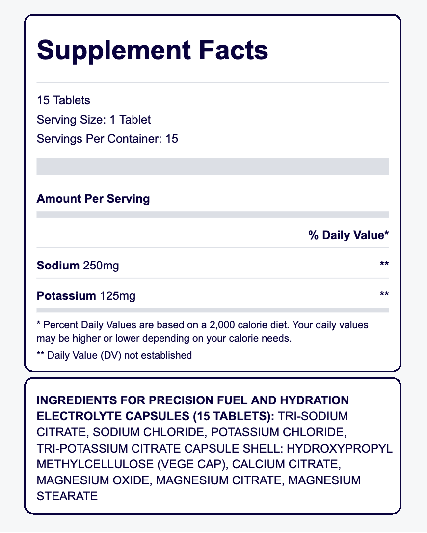 PRECISION FUEL SODIUM CAPS
