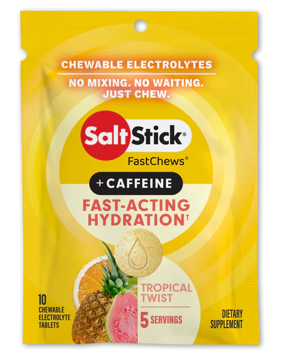 ELECTROLYTE CHEWS TROPICAL TWIST CAF 10PZ